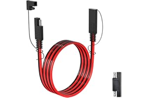 ELFCULB 16AWG 6FT SAE Extension Cable 3/6/10/20/35/50FT Quick Disconnect Wire Harness with Connector for Automotive RV Battery Solar Panel