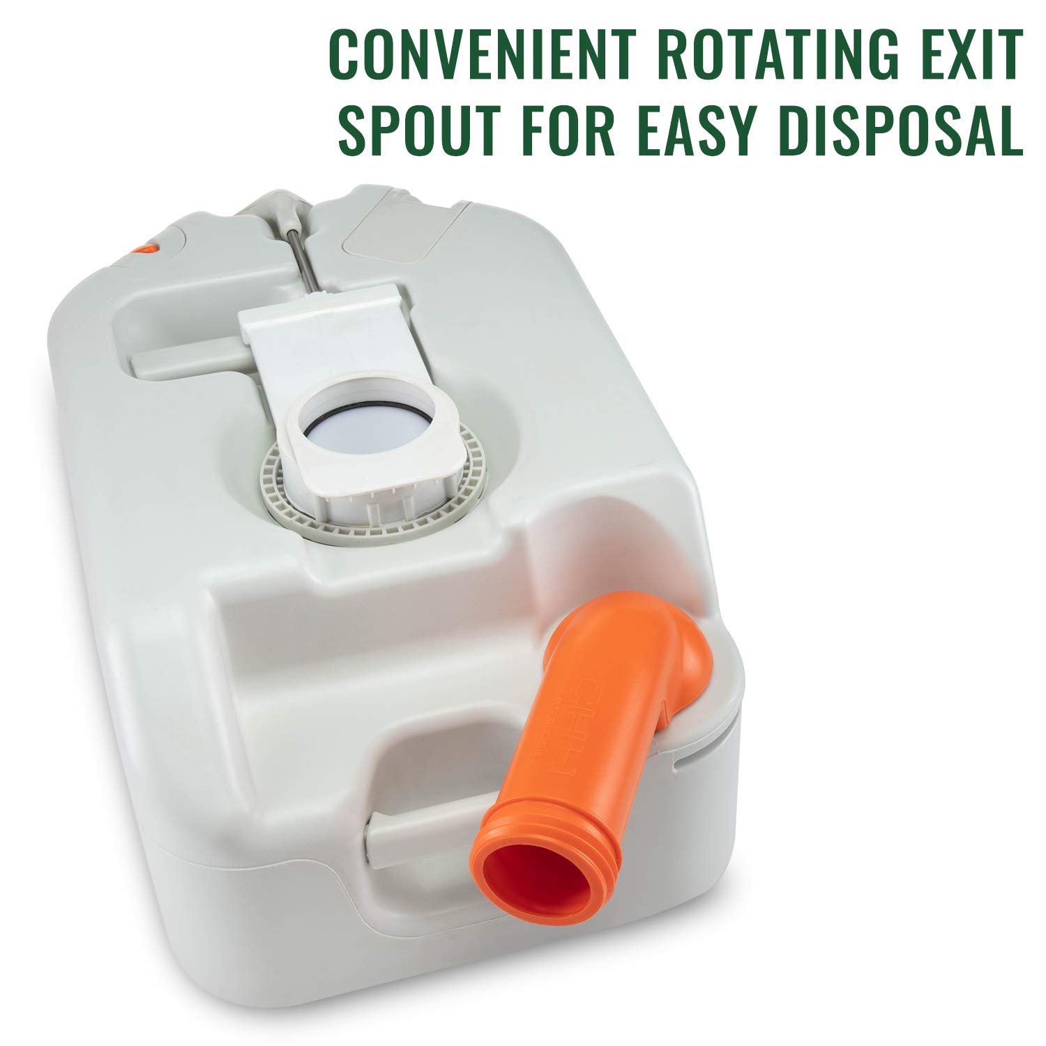 Outdoor Recreation Etc Full Size Travel Toilet W 17l Fresh Water Tank Removable High Capacity 24l Cartridge Waste Tank W Wheels For Camping Or Installation In Rv Hike Crew Portable Cassette Toilet Camper Van