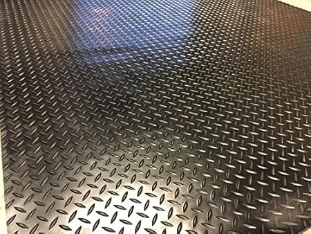 20m X 1 5m Checker Rubber Garage Flooring Matting 16 Sizes To