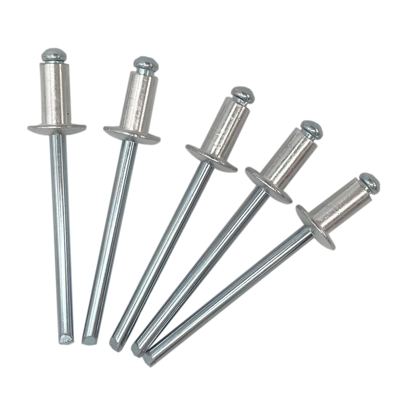 (Pack of 400 pcs) Blind Rivets 4.0 x 8 mm, Dome Head Open Type, DIN 7337, Aluminum Rivet and Steel Mandrel, Pop Rivets (400, 4.0 x 8 mm)