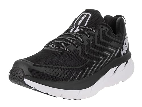 Mens Clifton 4 Black/White Running Shoe 