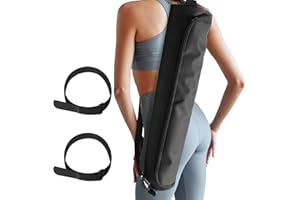 Yoga Mat Bag Large Holder With Strap for 1/3-inch 1/4-inch Thick Mat - Carrier Case With 2 Loops