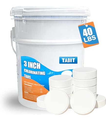 10 lbs 3 Inch Stabilized Chlorine Tablets for Sanitizing Swimming Pools, Individually Wrapped Slow Dissolving 90% available chlorine 10 lbs 3 Inch Stabilized Chlorine Tablets for Sanitizing Swimming Pools, Individually Wrapped Slow Dissolving 90% available chlorine