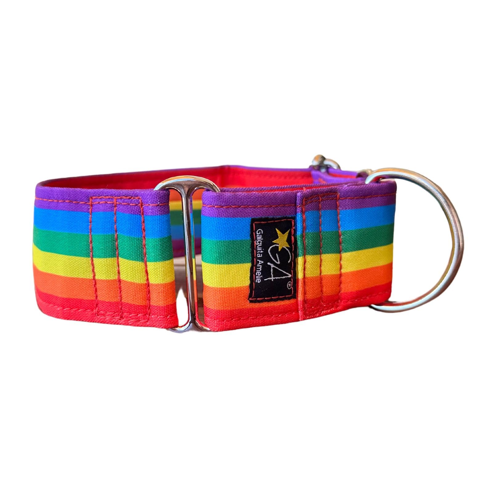 Galguita Amelie 0634438326816 Dog Collar Rainbow S