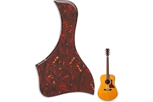HERCHR PVC Guitar Pickguard, Acoustic Guitar Pickguard Anti Scratch Guard Plate Acoustic Classical Guitar Pick Guards Guitar Replacement Parts Self Adhesive Bird Shape Pick Guards Guitar Accessories Gifts