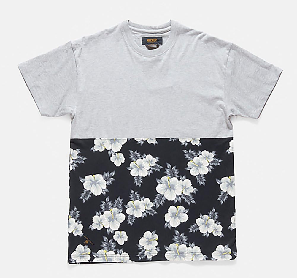 10 Deep Men's Raised Up Split Crewneck Top Heather Grey