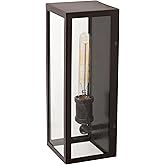 Forte 1155-01-32 One Light Outdoor Lantern, Bronze