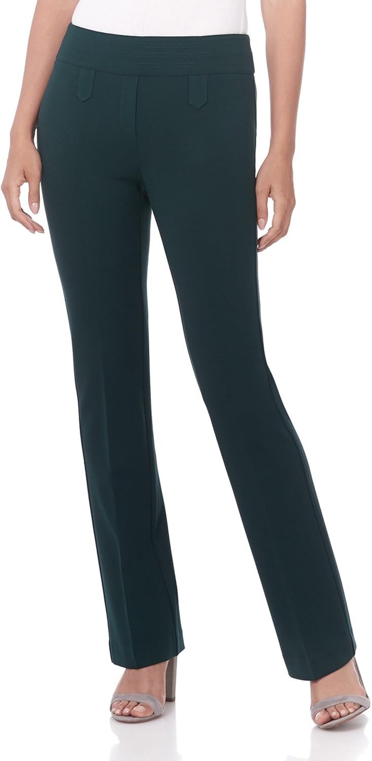 Rekucci Women's Secret Figure Pull-On Knit Bootcut Pant w/Tummy Control at  Women’s Clothing store