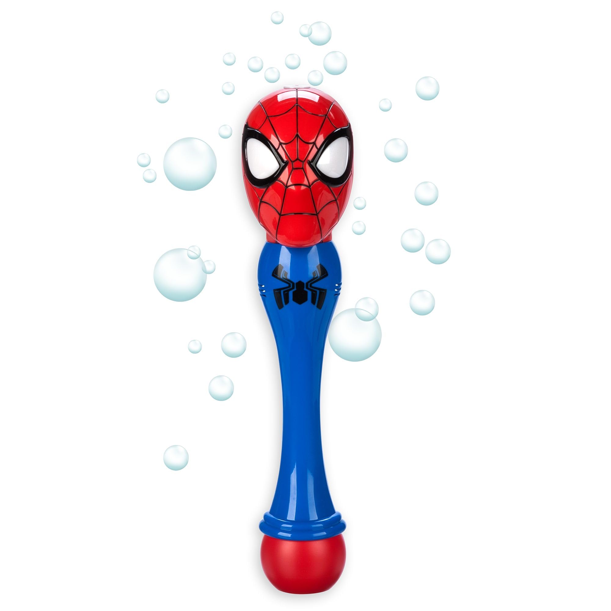 Disney Store Official Spider-Man Light-Up Talking Bubble Wand - Perfect for Kids & Fans, Authentic Design, Ideal for Outdoor Play & Parties, Durable & Safe for All Ages