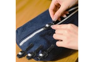 Zipper Repair Kit, 12pcs 3 Different Size Replacement Zipper Quick Install Detachable Pulls Zip Heads, No Sewing Required, fo