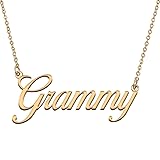 HUAN XUN Customized Custom Simple Any Name Necklace