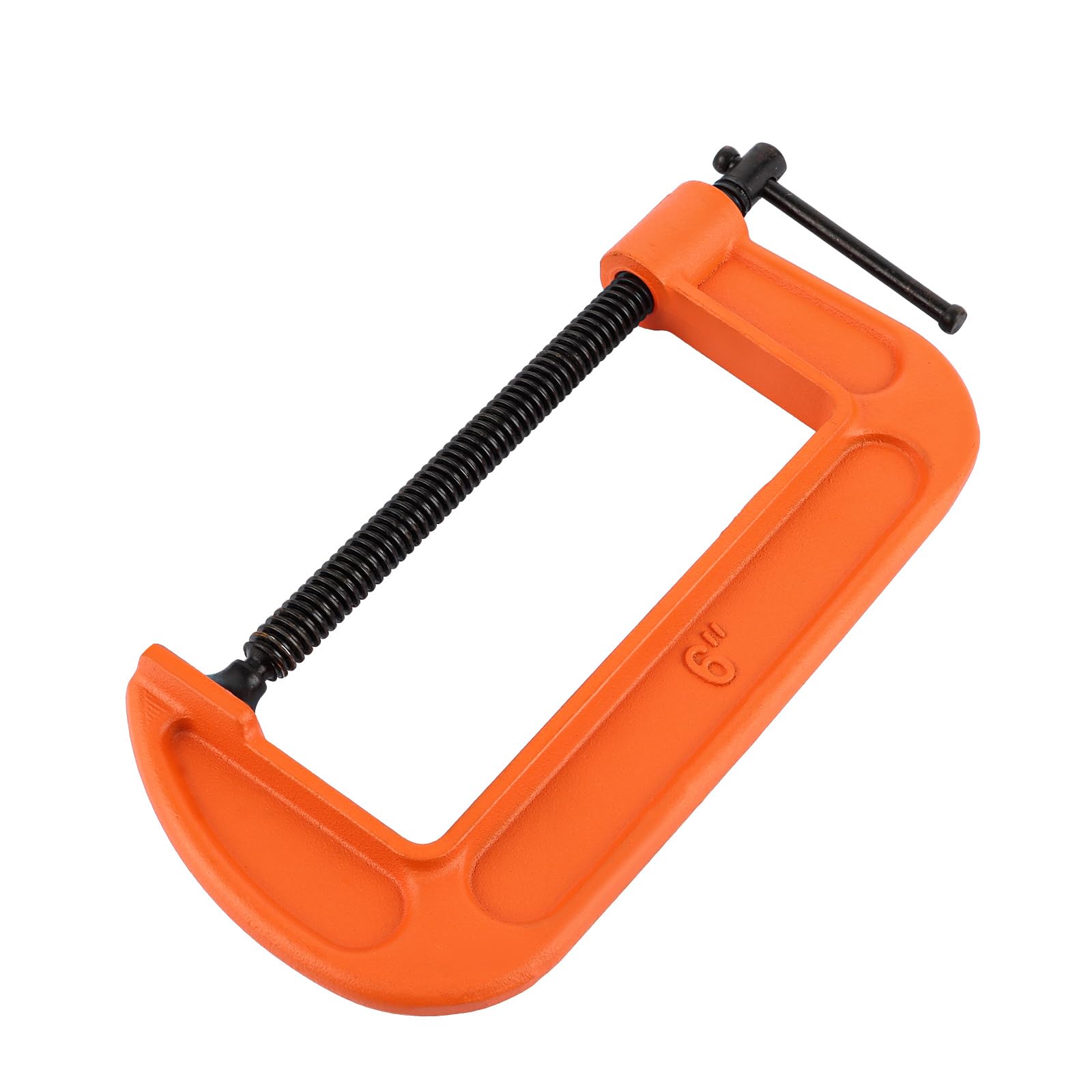 ASelected Aselected G Clamp 6 Inch (150 Mm) Heavy Duty Screw G-Clamps Capacity -G-Clamps- Industrial Strength C Clamp Set for DIY Enthusiasts and Professionals(Orange)