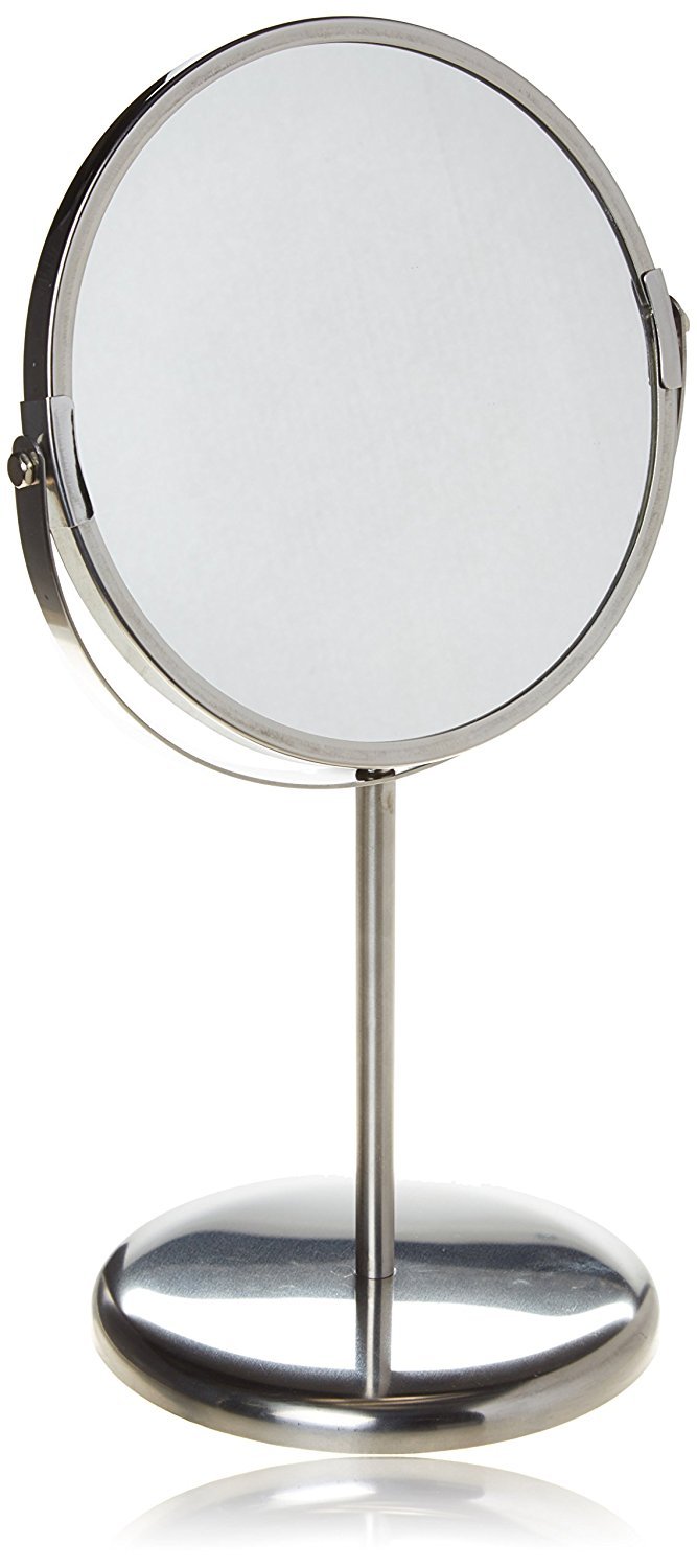 Ikea Trensum Double Sided Magnifying Make Up Table Mirror Stainless Steel Frame