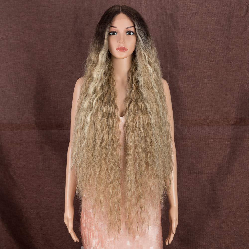 Style Icon Super Long Wavy Lace Front Wigs - 40" Synthetic Hair Replacement