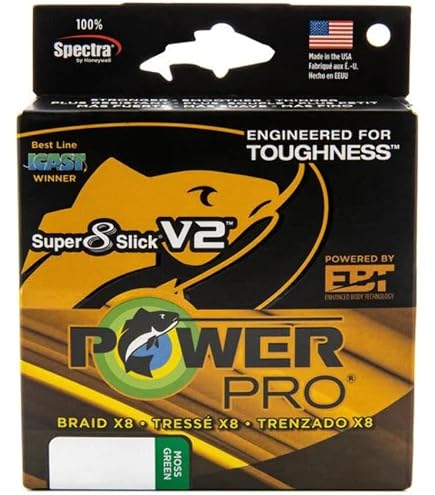 Amazon.com : Power Pro SSV2 30 LB X 300 YD Moon Shine Braid, One