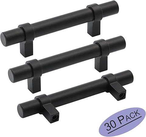 Goldenwarm Matte Black Cabinet Pulls 3 Inch Drawer Handles Pull