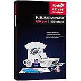 Koala Sublimation Paper 8.5x14 Inch 120 gsm 120 Sheets - Apply for Personalized Tumbler, Light Colored T-shirts and Other Blanks, ONLY Compatible with Sublimation Ink