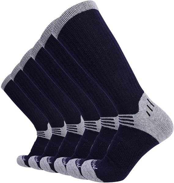 Enerwear 6P Pack Men's Merino Wool Blended Outdoor Walking Socks Amazon.co.uk Clothing