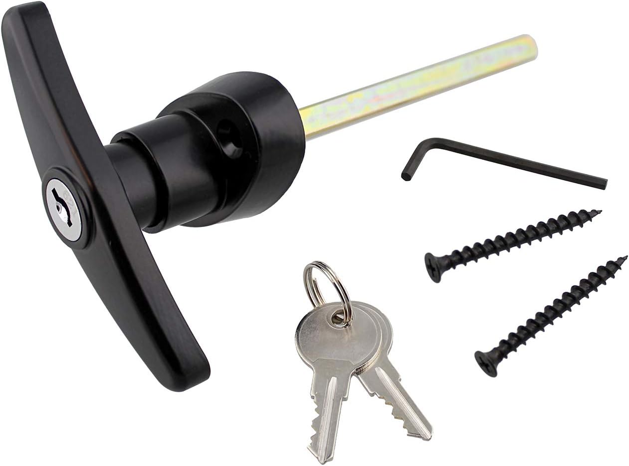 Rural365 Locking T Handle Latch Shed Lock with Keys