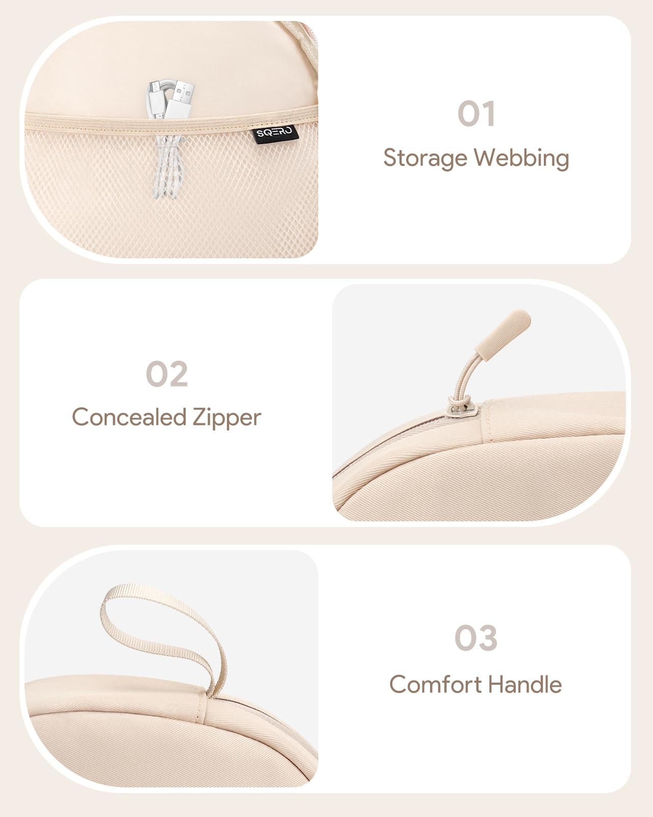 Kopfhörer Taschen Over Ear Soft für JBL Tune 510BT/720 BT/770 NC/520 BT/Soundcore Q20i/Q30/Bose QuietComfort/Sony WH-CH520/510/720/710, Ultra-dünne Reise Kopfhörer Hülle Case Universal Schutz Tragbar 5
