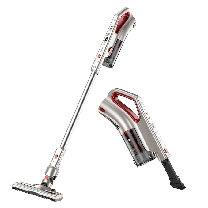 Comfyer Cordless Vacuum Cleaner, 2 in 1 Bagless Stick Vacuum, 8Kpa