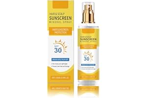 MAOWAPLG Hair and Scalp Sunscreen Spray SPF 30 - UV Protection for Scalp & Hair, Prevents Color Fade & Dryness, Non-Greasy & Lightweight Formula for Hiking/Beach/Outdoors (1)