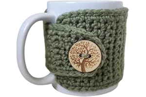 NANDY'S NOOK Sage Mug Cozy, Fall Autumn Tree of Life Mug Cozy Sleeve, Nature Lover Cup Cover