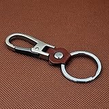 Jzcky Shzrp Leather Valet Key Chain for Men and Women,Smart Gift Idea (Chrome)