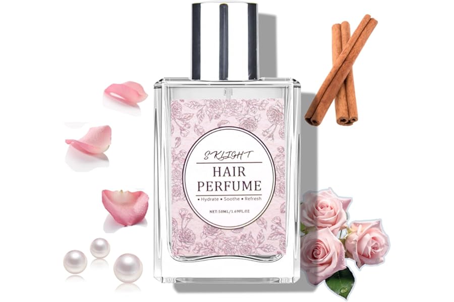 GURKOOYD Hair Perfume for Women, Long Lasting Pheromone Perfume, Hair and Body Mist, Romantic Rose Scent, Hydrates and Nourishes, 50ML