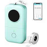Phomemo Label Maker D30 Labeler,Sticker Printer Machine,Portable Bluetooth Label Printer,Labeler for Gift Office Home Organization,Back to School Supplies for Kids,Teacher (USB Rechargeable)-Green