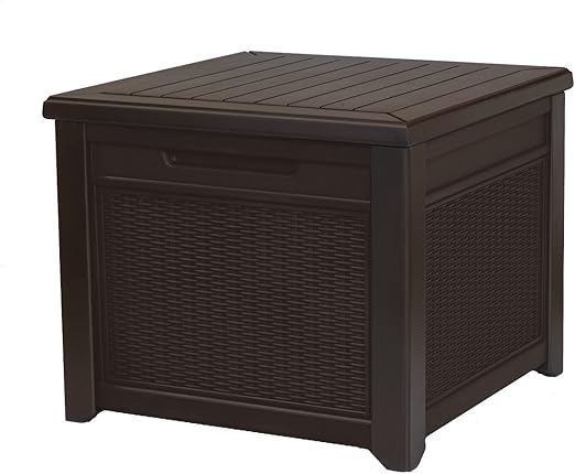 Keter Arcón Exterior Cube Rattan, 208L, Marrón: Amazon.es: Jardín