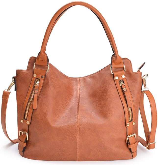 Handbag for Women Large Capacity Hobo Shoulder Bag Leather Tote Bag