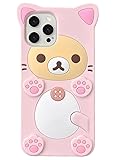 IAIYOXI 3D Cute Cartoon Bear Phone Case for iPhone