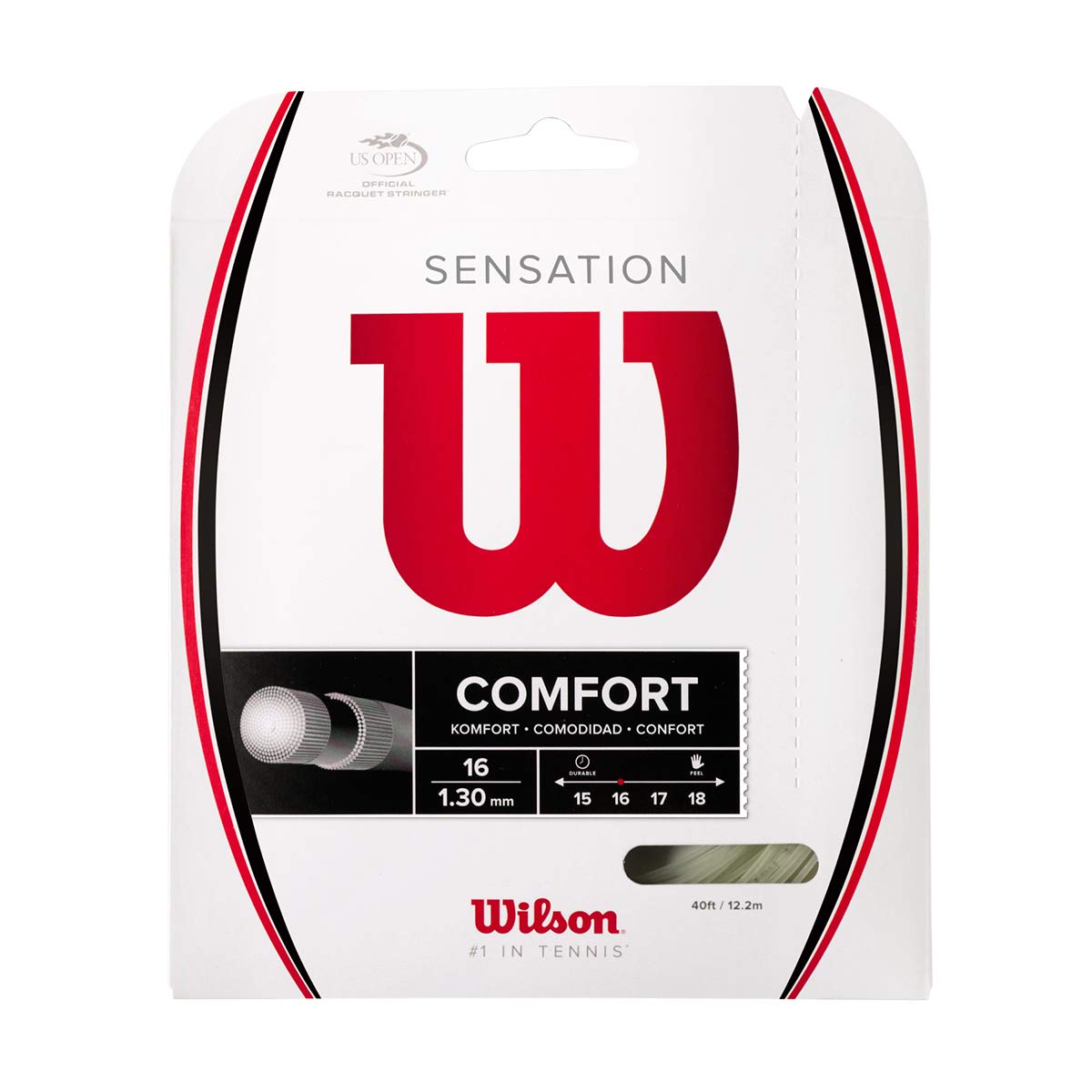 Wilson Sensation 16 Tennissaite - Natural, One Size