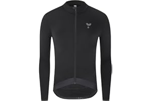 YKYWBIKE Cycling Jersey Men Long Sleeve Thermal Fleece Cycling Jackets for Men Bike Jackets Winter Cycling Clothing
