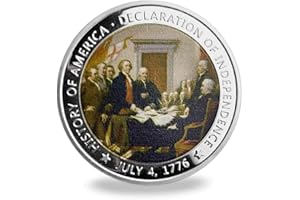 ZANEGEAR US Military Challenge Coin Presidential 1776 Declaration of Independence Commemorative Coin