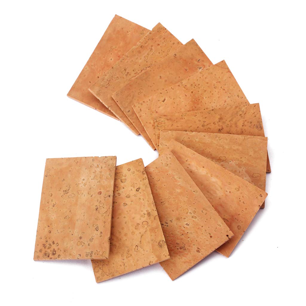 Alnicov 10pcs/pack Saxophone Corks Soprano/Tenor/Alto Neck Cork Saxophone Parts Musical Instrument Accessories 60x40x2mm