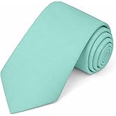Jacob Alexander Solid Color Mens Tie - Soft-lined Necktie - Timeless Formal Look for Weddings and Business - (Regular Size)