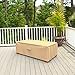 Budge Chelsea Patio Ottoman Cover / Coffee Table Cover, Medium (Tan)
