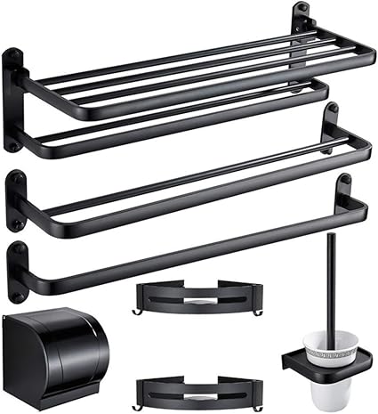 YSZHIJINJIA Accesorios De Baño, Juego De Baño, Toallero Sin ...