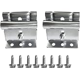 2 Pcs Garage Door Adjustable Top Bracket Garage Door Roller/Hinge for Residential Doors Garage Door Parts Adjustable Top Roller Bracket in Galvanized Garage Doors Fixture Bracket