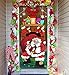 JOYIN Christmas Santa with Gifts Window Door Cover Holiday House Decoration 72X30 Inches