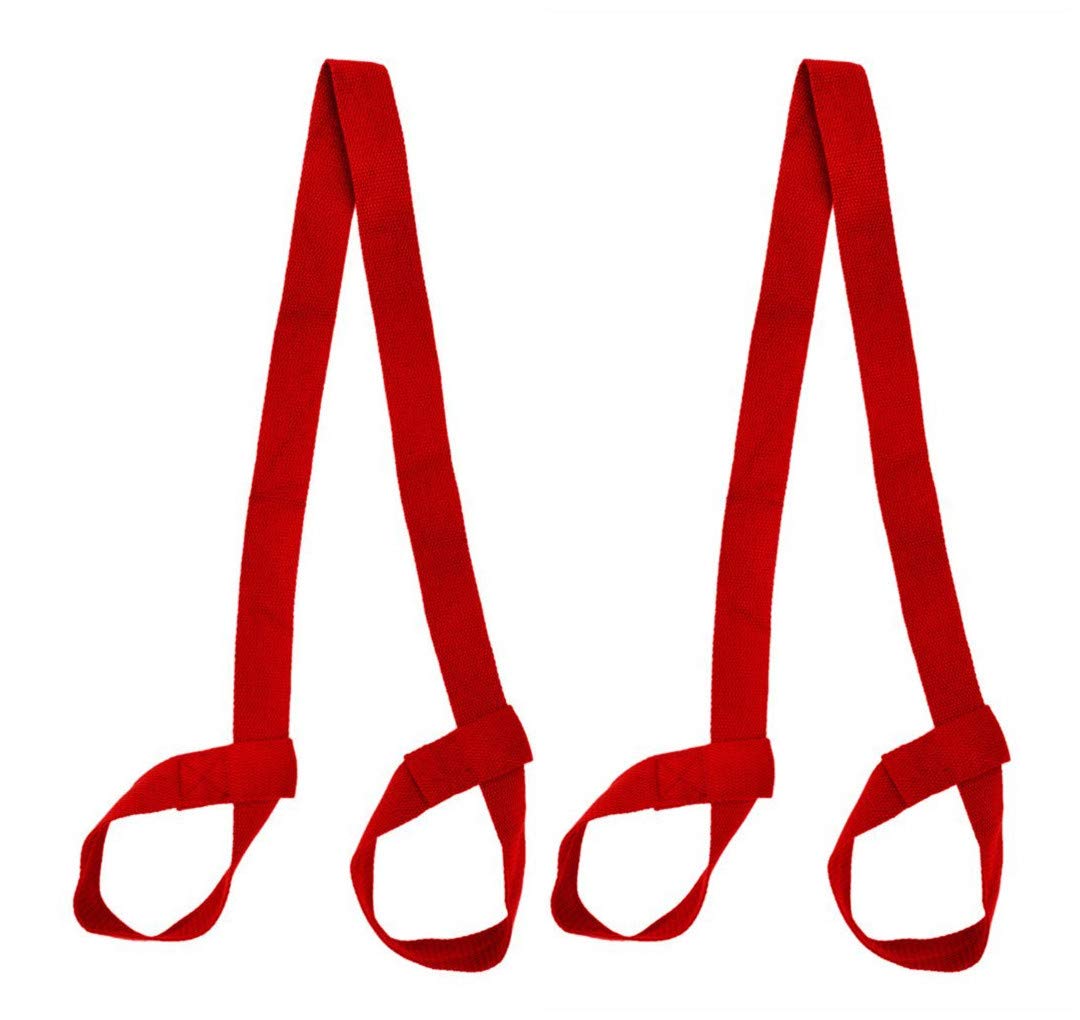 Durable Strap for Carrying Your Yoga Mat, Red, 2 Pieces, One Size