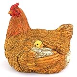 Top Collection Country Style Hen with Baby Chicks, Large