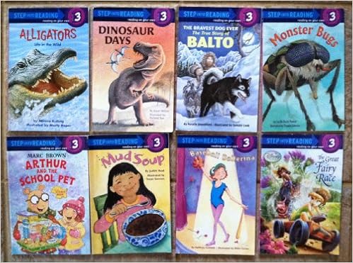 Set Of 8 Step Into Reading Level 3 Books Dinosaur Days The Great Fairy Race Monster Bugs Mud Soup Alligators Life In The Wild Baseball Ballerina
