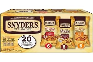 Snyder's of Hanover Variety Pack Pretzel Pieces, 2.25 oz., 20 pk.
