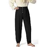 mogenda Mens Medieval Viking Pirate Pants Renaissance Tapered Pants Halloween Cosplay Costumes Elastic Cotton Linen Trousers