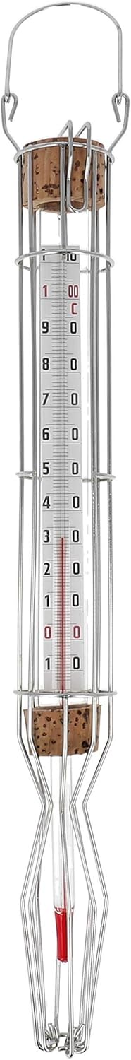 Lantelme Lebensmittel Thermometer zum einkochen einwecken einmachen110 °C analog in Drahtfassung 4419