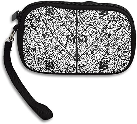 HAULKOO Unique Womens Mini Coin Purse Wallet Bag With Strap