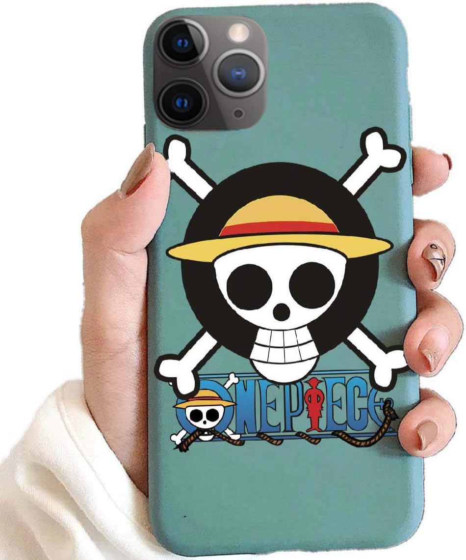 ONE Piece Compatible with iPhone 11 Pro Max Case 2019,Cartoon Soft TPU Material Shockproof Protective Cover Case for iPhone 11 Pro Max 6.5 inch (Black)